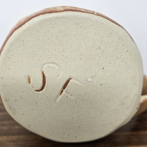 Hand Crafted Flower Stamped Coffee Mug - Picture 5 of 7